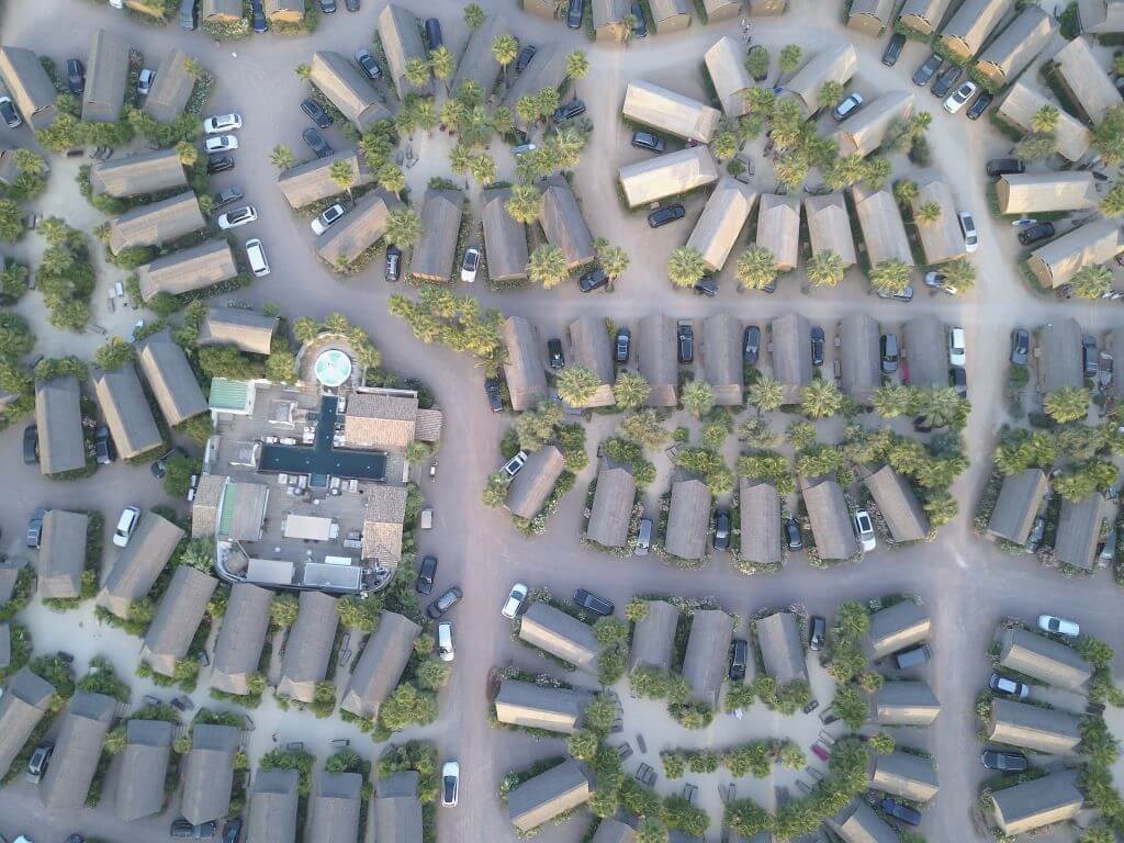 A modern neighborhood with nice amenities